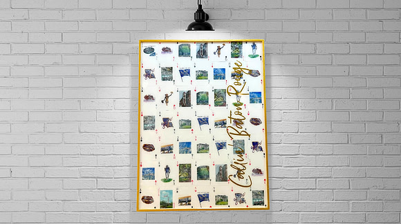 Callin' Baton Rouge $299 18x24 Mixed Media Resin Art