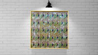 Better Late Than Ugly $248 18x18 Mixed Media Resin Art