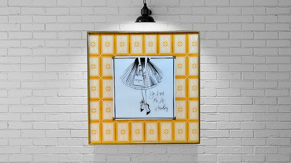 You Had Me At Handbag (Vuitton) $325 18x18 Mixed Media Resin Art