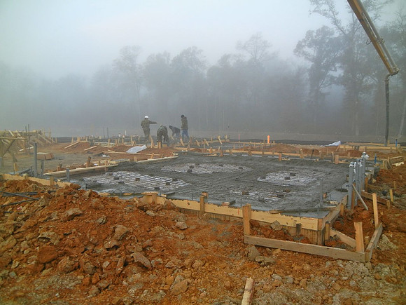 First Slab Pour