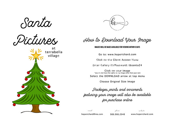 TB Santa Pic Instructions